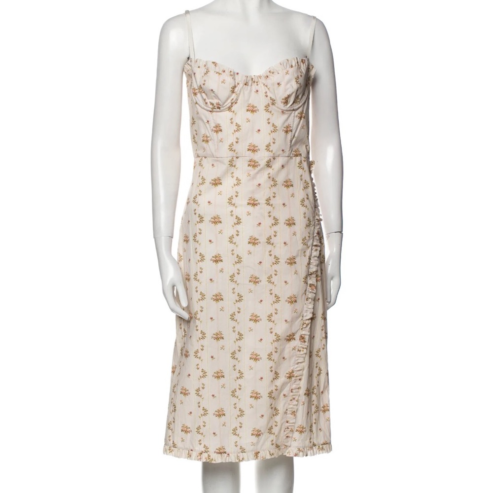 Brock Collection Strapless Midi Dress